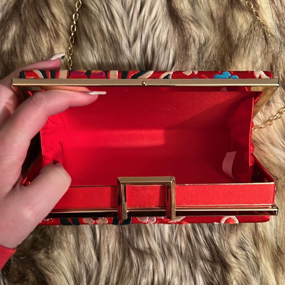 Floral print hard case purse - Picture 4 of 4